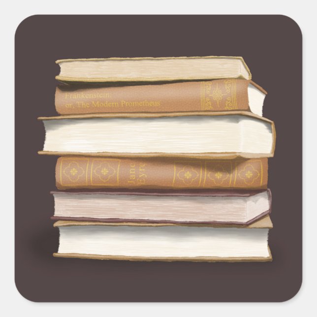 Sticker Carré Dark Academia (Devant)