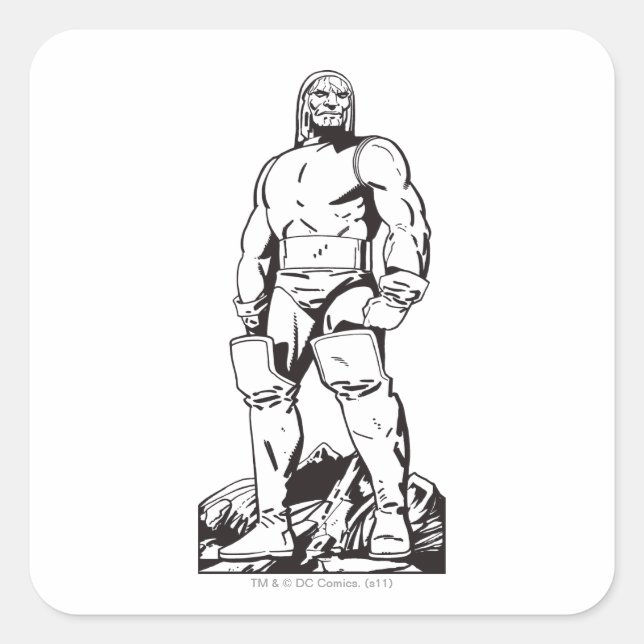 Sticker Carré Darkseid Outline (Devant)