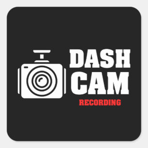 Sticker Carré d'avertissement de la caméra de sécu