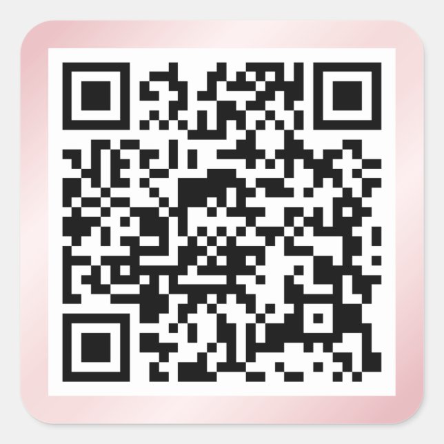 Sticker Carré de code QR (Devant)