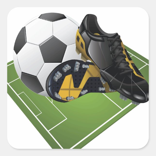 Sticker Carré de football (Devant)