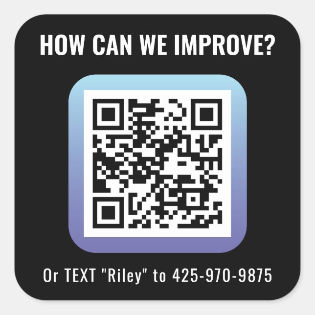 Sticker Carré de génie du produit (Devant)