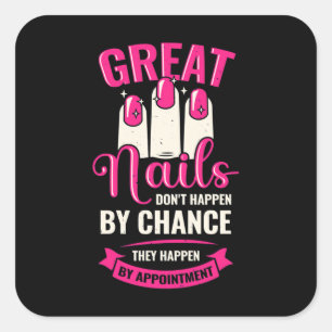 Sticker Carré De Grands Nails Se Produisent Par Nomination