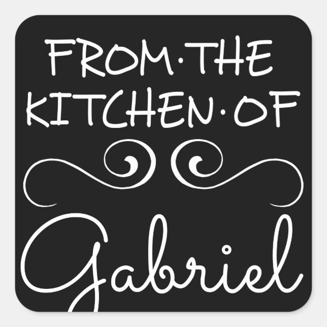 Sticker Carré De La Cuisine De (Devant)