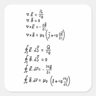 Sticker Carré de la formule physique T-Shirt Invit