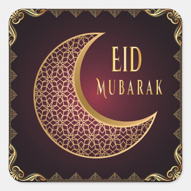 Sticker Carré de l'Aïd Moubarak (Devant)