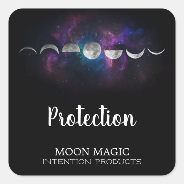 Sticker Carré de l'intention de Moon Galaxy (Devant)