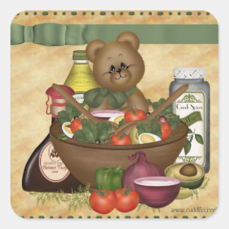 Sticker Carré de salade sucrée
