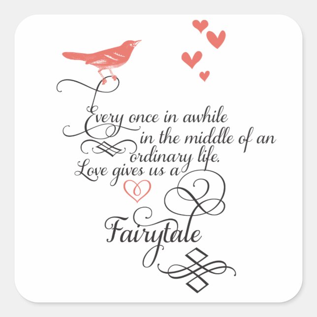 Sticker Carré De temps en temps dans une vie ordinaire. (Devant)