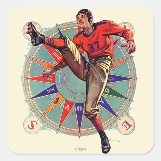 Sticker Carré Début (Devant)