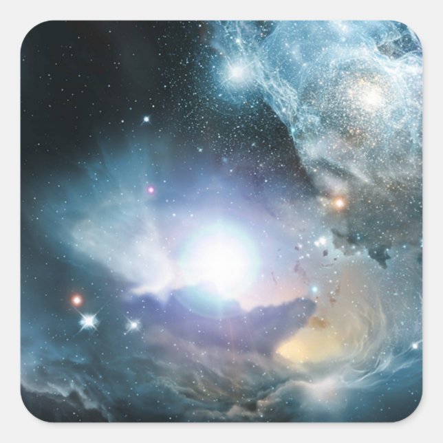 Sticker Carré Début De L'Univers (Devant)