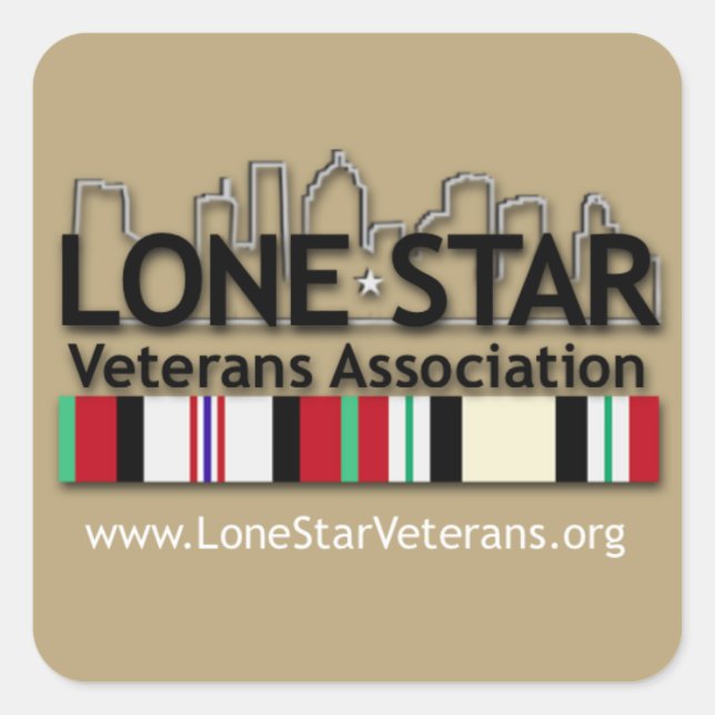 Sticker Carré Décalage du véhicule LSVA Tan (Devant)