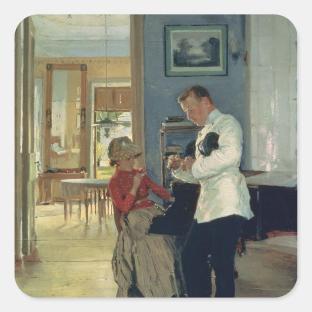 Sticker Carré Déclaration d'amour, 1889-91 (Devant)