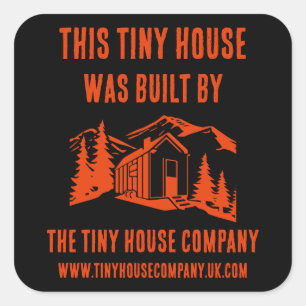 Sticker Carré Décor Maison Minuscule