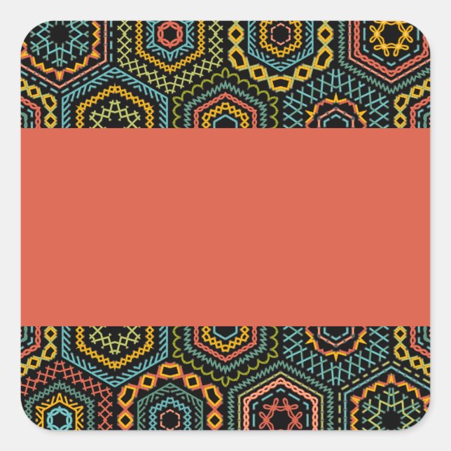 Sticker Carré décoration (Devant)