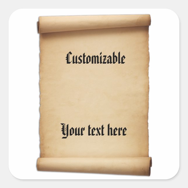 Sticker Carré Défilement de défilement de défilement (Devant)