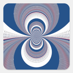 Sticker Carré Demi bleu