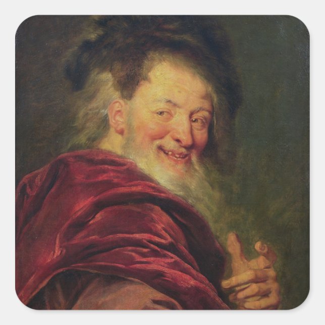 Sticker Carré Democritus 1692 (Devant)
