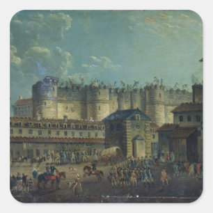 Sticker Carré Démolition de la Bastille en 1789