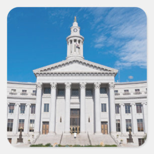 Sticker Carré Denver City and County Building Entrance
