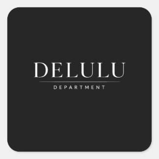 Sticker Carré Département Delulu Streetwear Marque Fausse Esthét