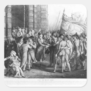 Sticker Carré Députés de convention nationale laissant