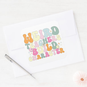 Sticker Carré Des professeurs bizarres construisent des personna