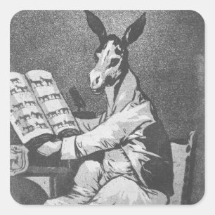 Sticker Carré Dès son grand-père, plaquez 39 de 'visibilité