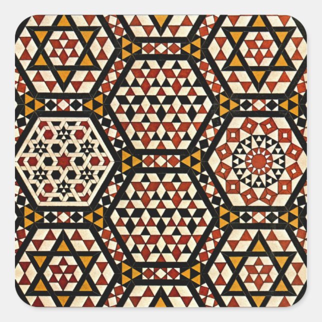 Sticker Carré Design arabe #12 à Emporio Moffa (Devant)