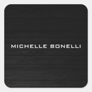 Sticker Carré Design Arrière - plan en bois gris clair moderne