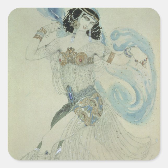 Sticker Carré Design de costume pour Salome (Devant)