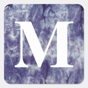 Sticker Carré Design Denim Washed #6 @ Emporio Moffa