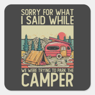 Sticker Carré Désolé Pour Ce Que J'Ai Dit Pendant Que Nous Essay
