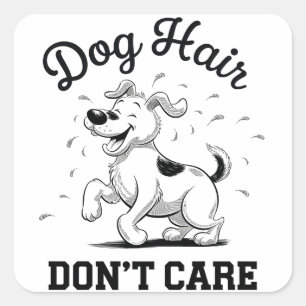 Sticker Carré Dessin amusant pour les amoureux des animaux