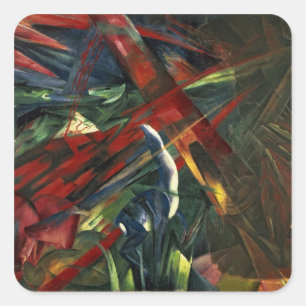 Sticker Carré Destin des animaux, 1913