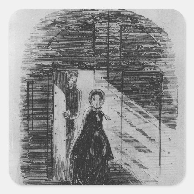 Sticker Carré Détail de Amy Dorrit (Devant)