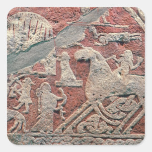 Sticker Carré Détail des chiffres illustrant une saga