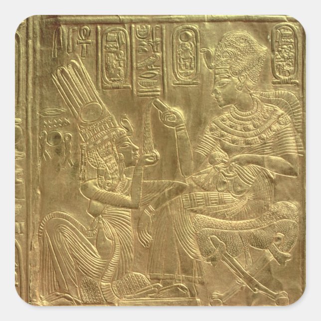 Sticker Carré Détail du sanctuaire d'or (Devant)