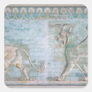 Sticker Carré Deux Griffins ailés, du Palais des