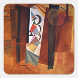 Sticker Carré Développement de Kandinsky dans la peinture Abstra