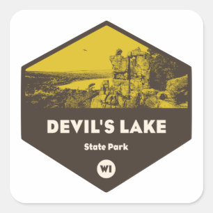 Sticker Carré Devil's Lake State Park Wisconsin