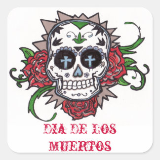 Sticker Carré dia de los muertos