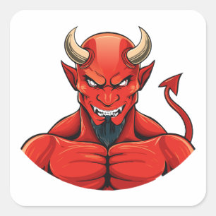 Sticker Carré Diable 