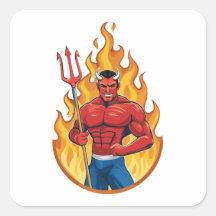 Diable avec trident
