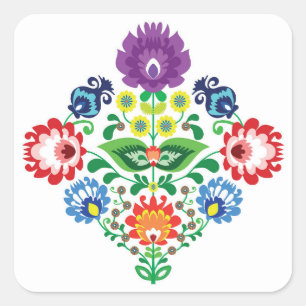 Sticker Carré diamant inspiré 💜 Folk