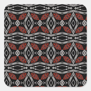 Sticker Carré Diamant tribal