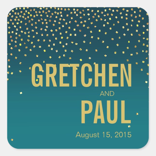 Sticker Carré Diamants dans le cou de préférence du ciel | turqu (Devant)