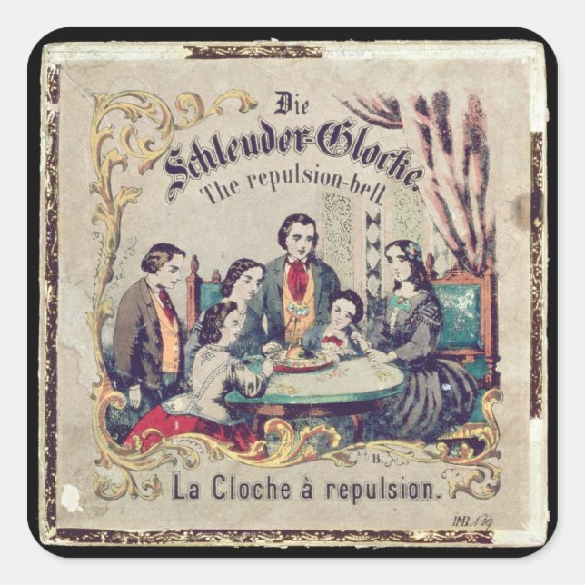 Sticker Carré Die Schleuder Glocke - La cloche de la répulsion (Devant)