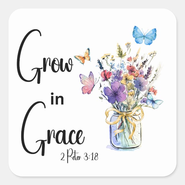 Sticker Carré Dieu est bon (Devant)