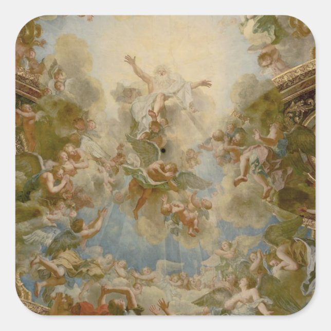 Sticker Carré Dieu tout-puissant le Père - Château de Versailles (Devant)